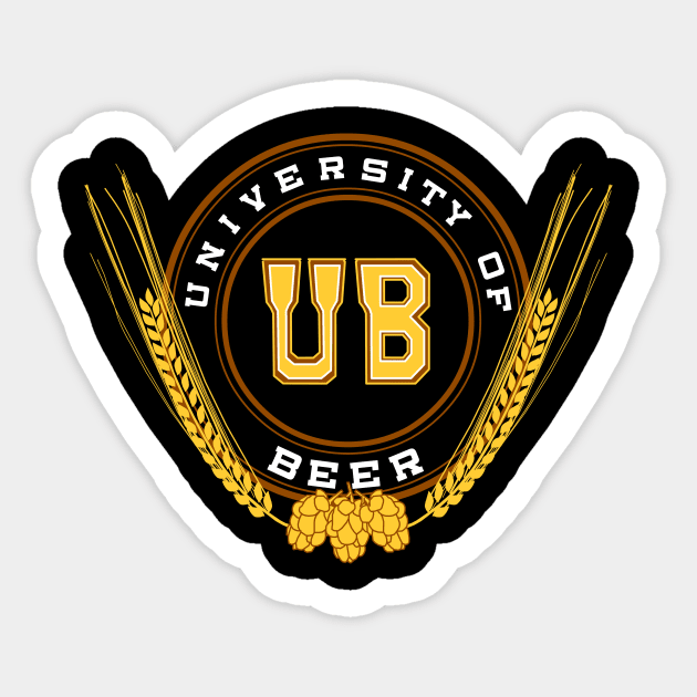 University of Beer Sticker by beerman